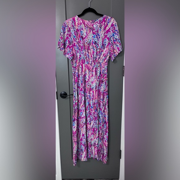 Floral Pink Maxi Dress - Picture 2 of 2